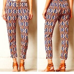 Anthropologie Pilcro and the Letterpress Paz Ikat Jogger Pants